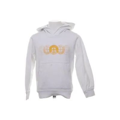 Sweat à capuche (Blanc, Jaune) de Stone Island Junior