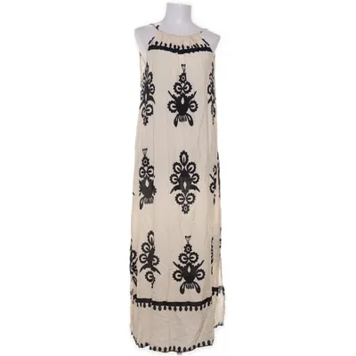 Maxi jurk (Beige, Zwart) van Sophie Viscose