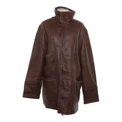 Veste en peau de mouton retournée (Marron) de Heine Cuir