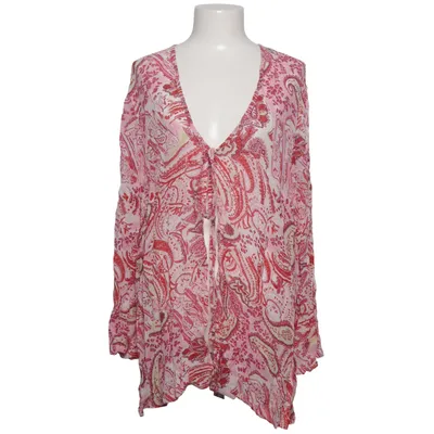 Slå-om bluse (Pink, Rød, Flerfarvet) fra BB Design Jytte Meilvang Viscose