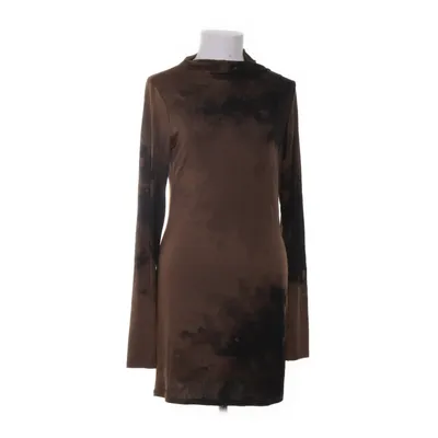 Turtleneck kjole (Brun, Sort) fra Sarah Pacini Elastan, Modal