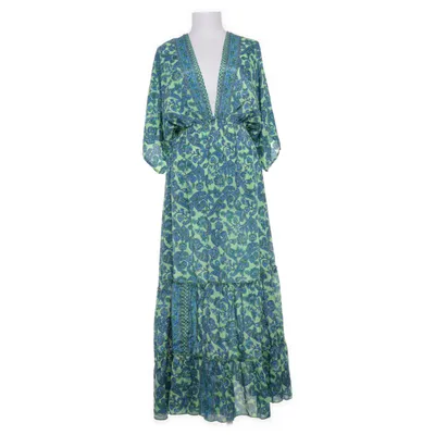 Maxi dress (Green, Blue) from A.E Polyester, Silk