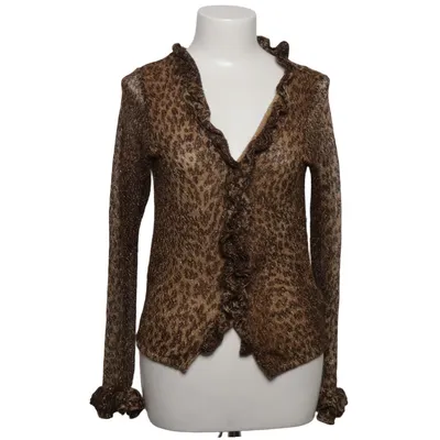 Cardigan (Brown) from Carlo Colucci Acrylic, Metallic fiber, Polyester