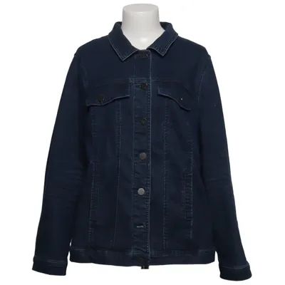 Denimjakke (Blå) fra Ulla Popken Bomuld, Elastan, Polyester, Viscose