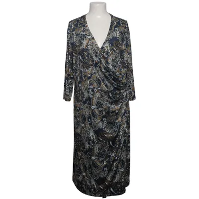 Wickelkleid (Blau, Mehrfarbig) von Vivance Collection Elasthan, Polyester