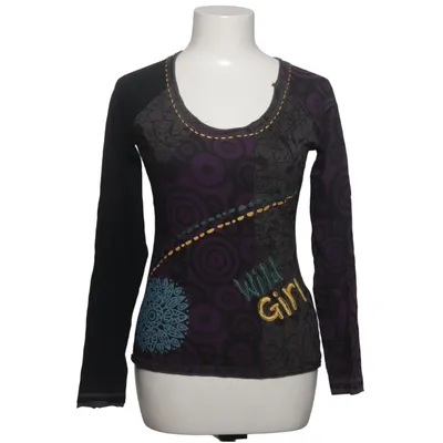 Long sleeve T-shirt (Black, Purple, Multicolored) from Frime Cotton