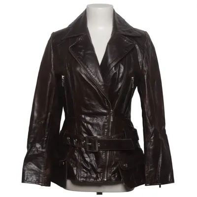 Bikerjacka (Brun) från Feminin Touch Skinn, Polyester