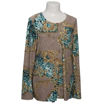 Cardigan (Grå, Blå, Flerfarvet) fra Alfredo Pauly Elastan, Polyester