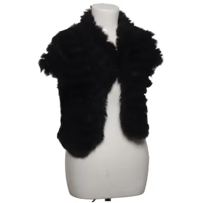 Vest (Black) from Young Couture Acrylic, Rabbit fur