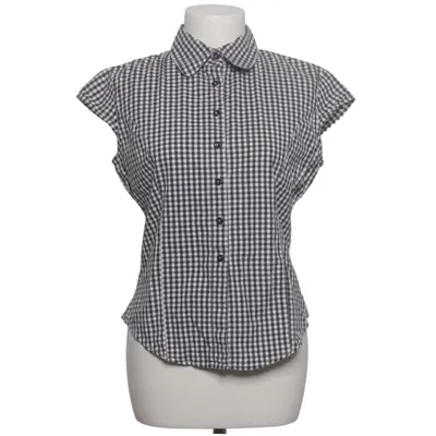 Chemise à manches courtes (Noir, Blanc) de Motivi Coton, Élasthane