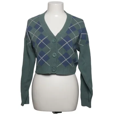 Strickjacke (Grün, Blau) von Hollister Acryl, Baumwolle, Elasthan, Nylon