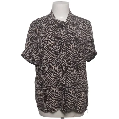 Korte mouwen shirt (Zwart, Beige) van Elvira Viscose