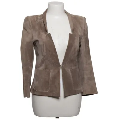 Læderblazer (Beige) fra Drykorn Læder