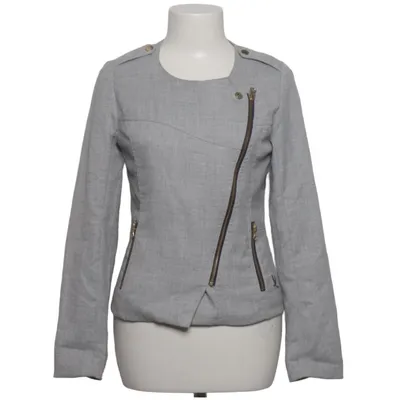 Bikerjacka (Grå) från CC Double O Polyester, Viskos