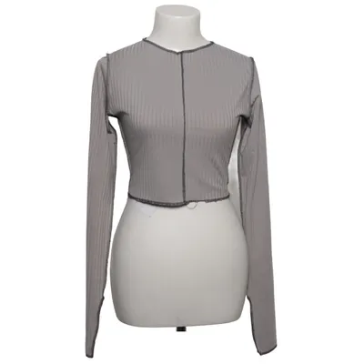 Crop top (Gray) from Missy Empire Elastane, Polyester