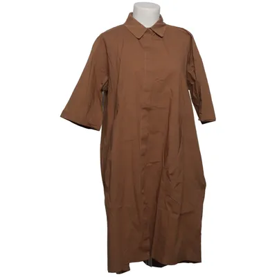 Shirt dress (Brown) from Lens Cotton, Elastane
