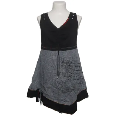 Dress (Black, Gray) from Soggo Cotton, Linen