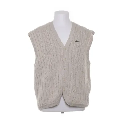 Vest (Beige) from Lacoste Angora, Polyamide, Silk, Viscose, Wool