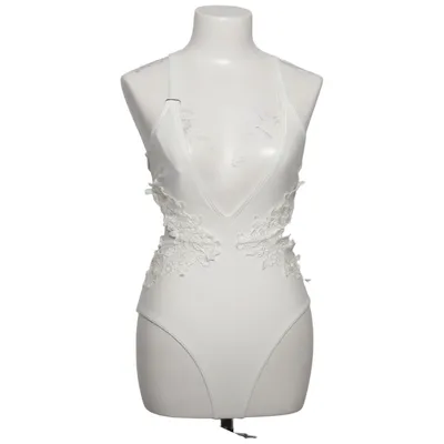 Maillot de bain une pièce (Blanc) de ASOS Swim Élasthane, Polyester