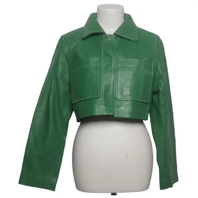 Leather jacket (Green) from Bolongaro Trevor Leather, Polyester