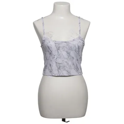 Crop top (White, Gray) from Criminal Damage Elastane, Polyester