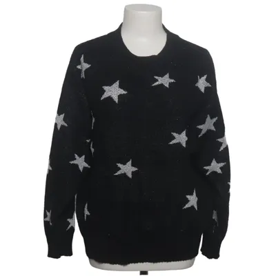 Strickpullover (Schwarz, Silber) von Jean Pascale Acryl, Metallfaser, Polyester