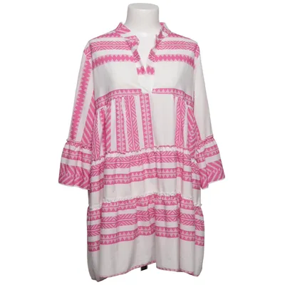 Dress (Pink, White) from Mioni Elastane, Polyester, Viscose
