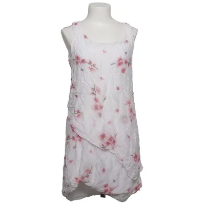 Kjole (Hvid, Pink) fra Aust Elastan, Silke, Viscose