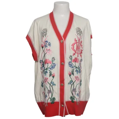 Strickjacke (Weiß, Rot, Mehrfarbig) von GANT Bio-Baumwolle, Polyamid, Seide