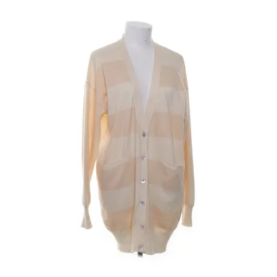 Cardigan (Beige, Blanc) de Jil Sander Cachemire