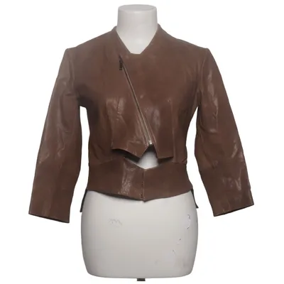 Lederjacke (Braun, Schwarz) von Diesel Black Gold Leder