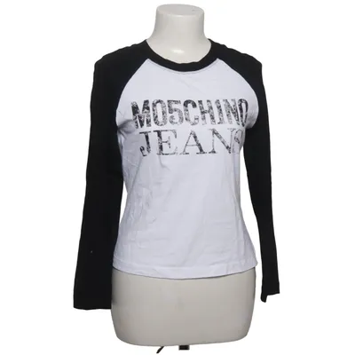 T-shirt à manches longues (Noir, Blanc) de Moschino Jeans Coton