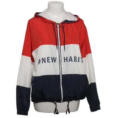 Regnjacka (Röd, Blå, Vit) från Bershka_BSKGIRL Polyester