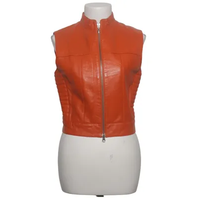 Leren vest (Oranje) van Gipsy by Mauritius Leer, Polyester