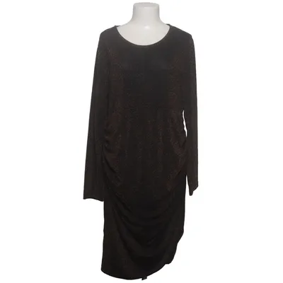 Kleid (Schwarz, Gold) von Zeeman Elasthan, Metallfaser, Polyamid, Polyester