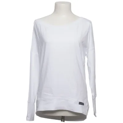 T-shirt à manches longues (Blanc) de Winshape Coton, Élasthane
