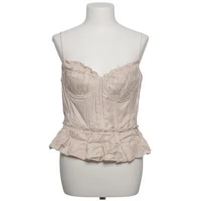 Peplumtopp (Beige) från H&M x Brock Collection Linne, Viskos, Polyester
