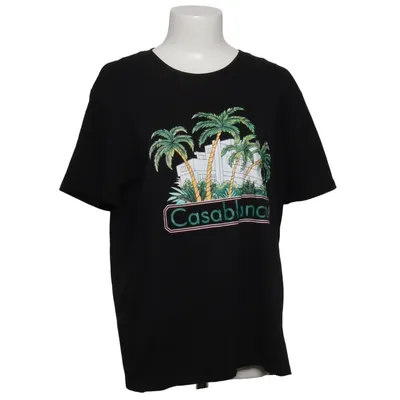 T-shirt (Noir, Multicolore) de Casablanca Coton, Soie, Viscose