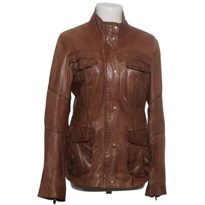 Leather jacket (Brown) from 7 eleven Cotton, Leather, Polyester