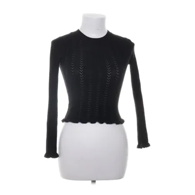 Langærmet t-shirt (Sort) fra Miss Selfridge Petites Elastan, Nylon, Viscose