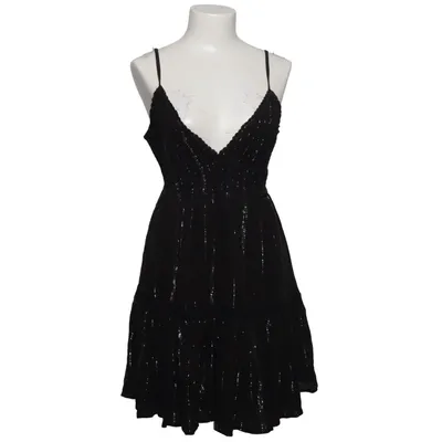 Klänning (Svart, Silverfärgad) från River Island Metallfiber, Polyester, Viskos