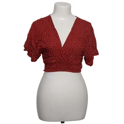 Crop top (Rood, Wit) van Melville Viscose