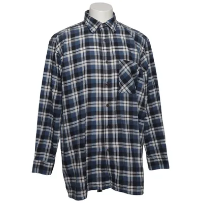 Flannel skjorte (Blå, Hvid, Sort) fra Worker Bomuld
