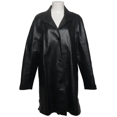 Läderkappa (Svart) från Echtes leder Skinn, Polyester