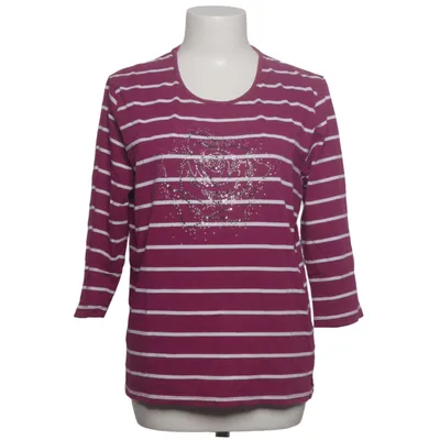 T-shirt à manches longues (Violet, Blanc) de MF Coton, Élasthane