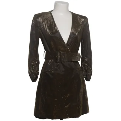 Dress (Gold, Multicolored) from Zara Basic Elastane, Polyester