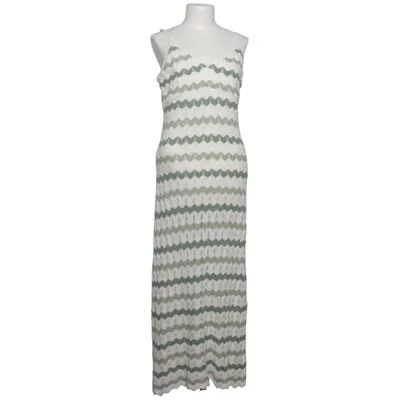 Maxi dress (White, Green) from Hollister Cotton, Elastane, Polyester