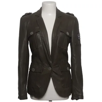 Leather blazer (Brown) from Dna Leather