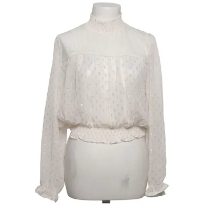 Blouse (White, Gold) from Voyelles Polyester