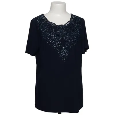 Top (Blå) fra Mona Elastan, Polyester